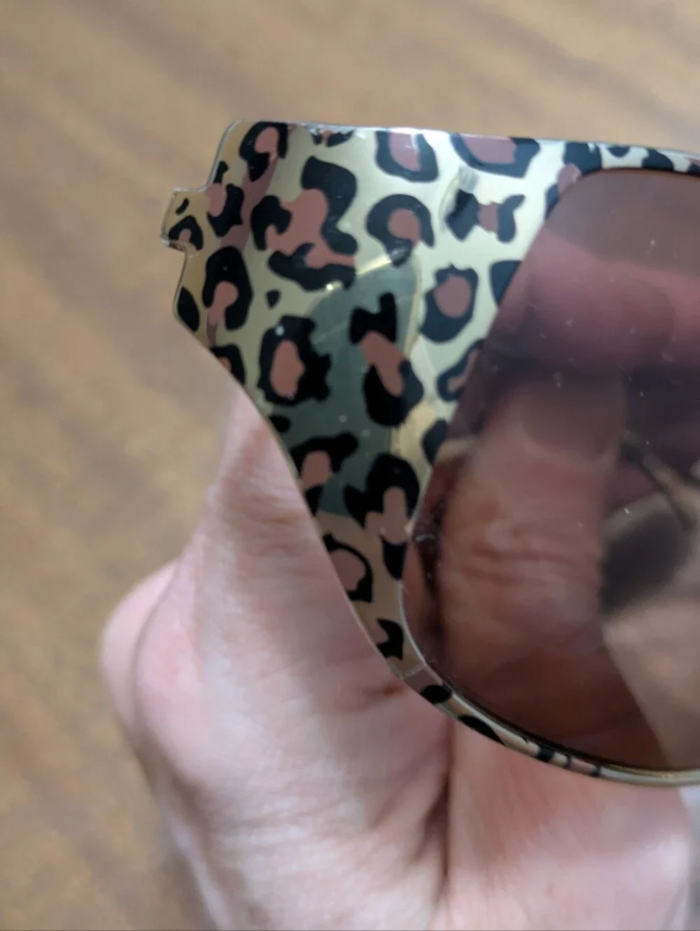 Vintage Christian Roth Sunglasses.  Pure Titanium, Leopard Print & Lightweight.